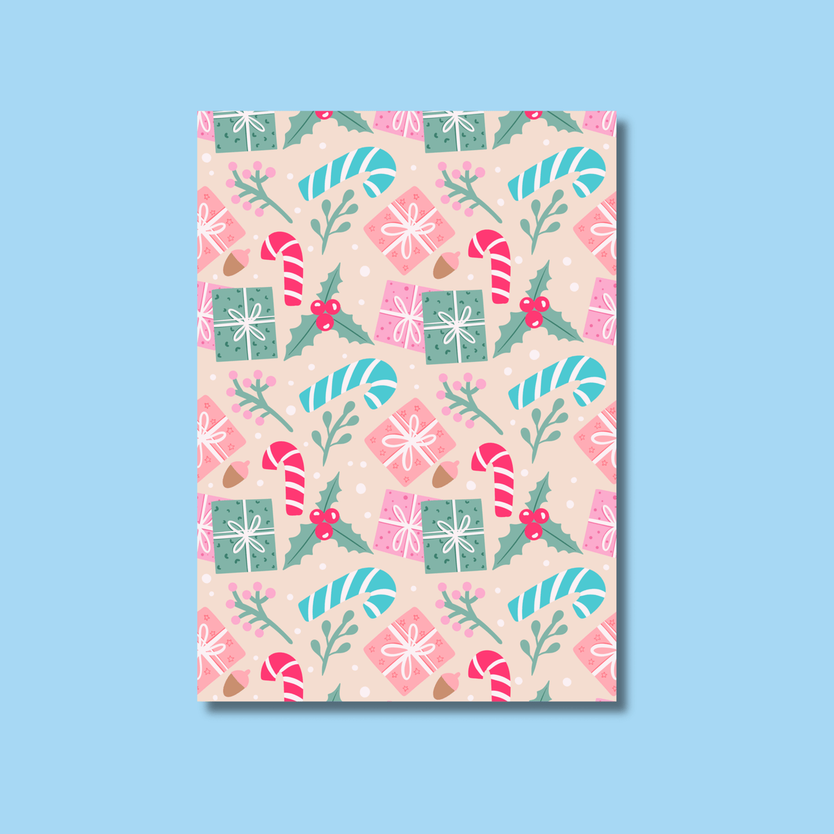 Girly Christmas Scrapbook Paper Pack A5 - Coquette Cloud Co