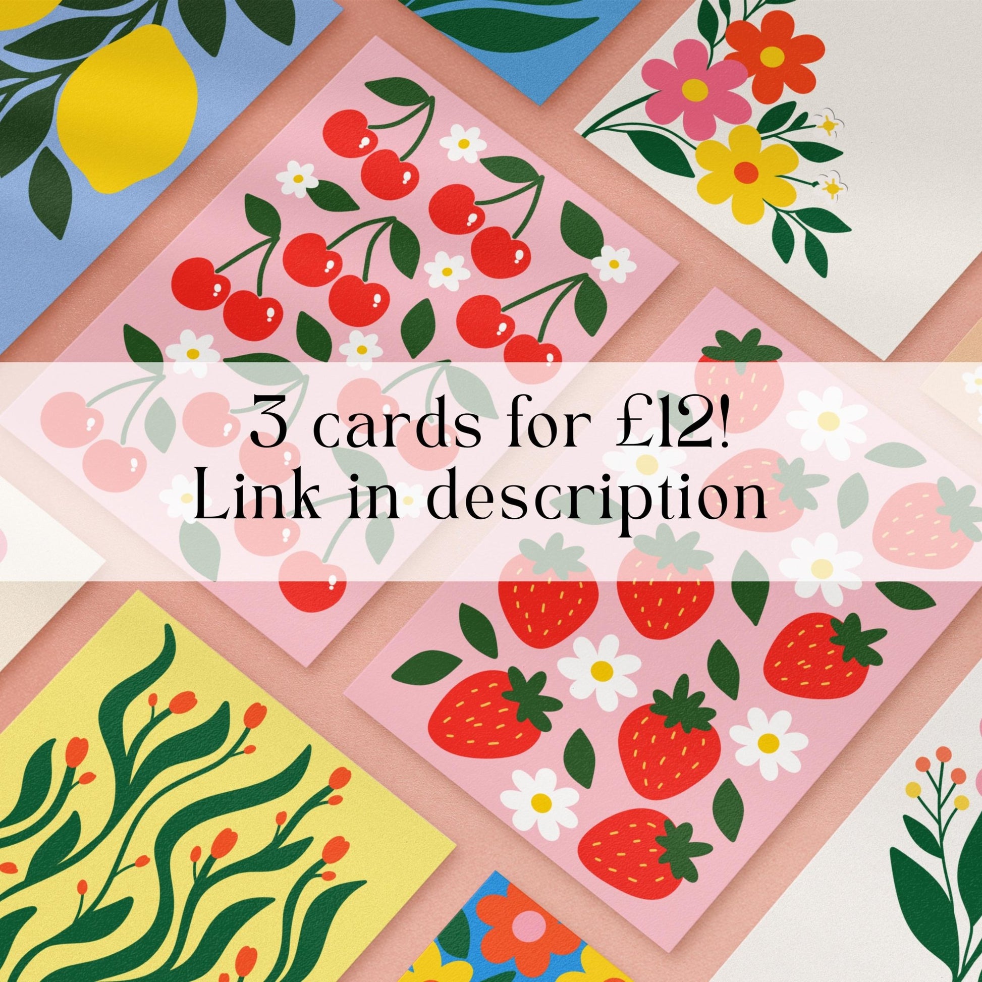 Green Botanical Floral Greeting Card - Coquette Cloud Co