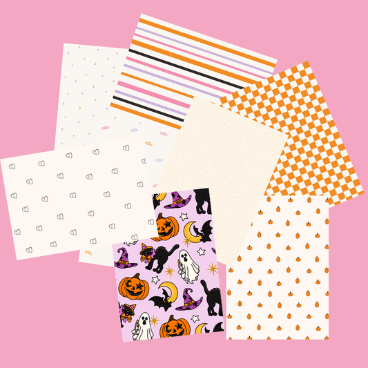 Halloween Scrapbook Paper Pack A5 - Coquette Cloud Co