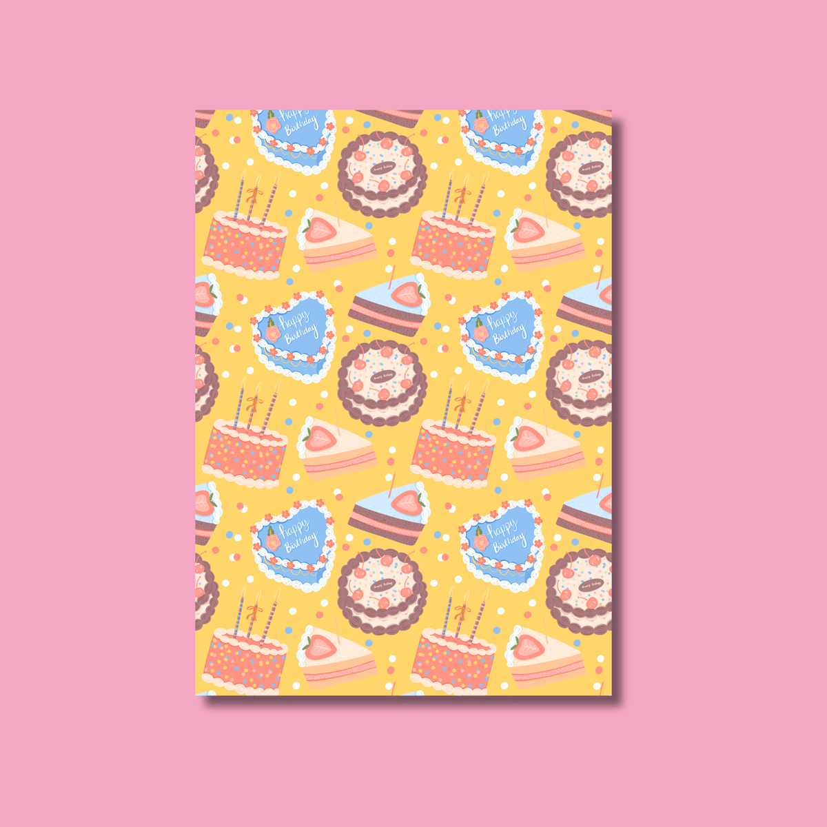 Happy Birthday Scrapbook Paper Pack A5 - Coquette Cloud Co