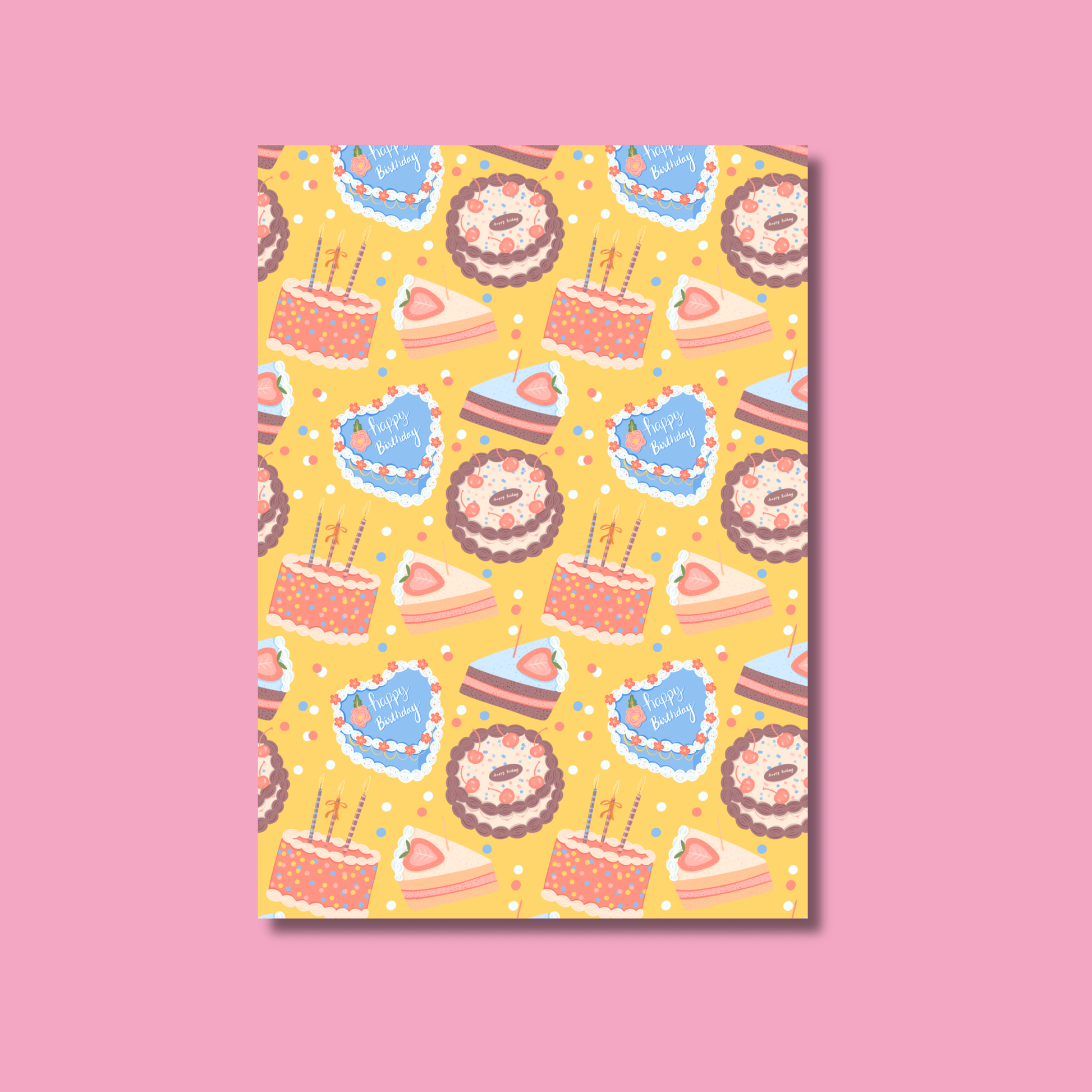 Happy Birthday Scrapbook Paper Pack A5 - Coquette Cloud Co