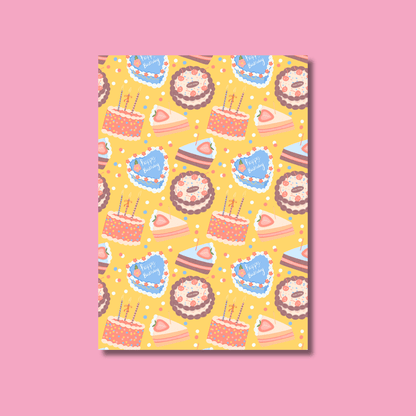 Happy Birthday Scrapbook Paper Pack A5 - Coquette Cloud Co