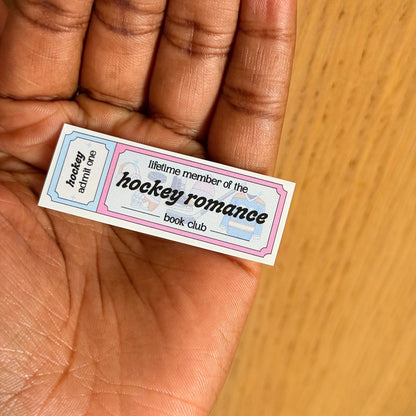 Hockey Romance Book Club Sticker - Coquette Cloud Co