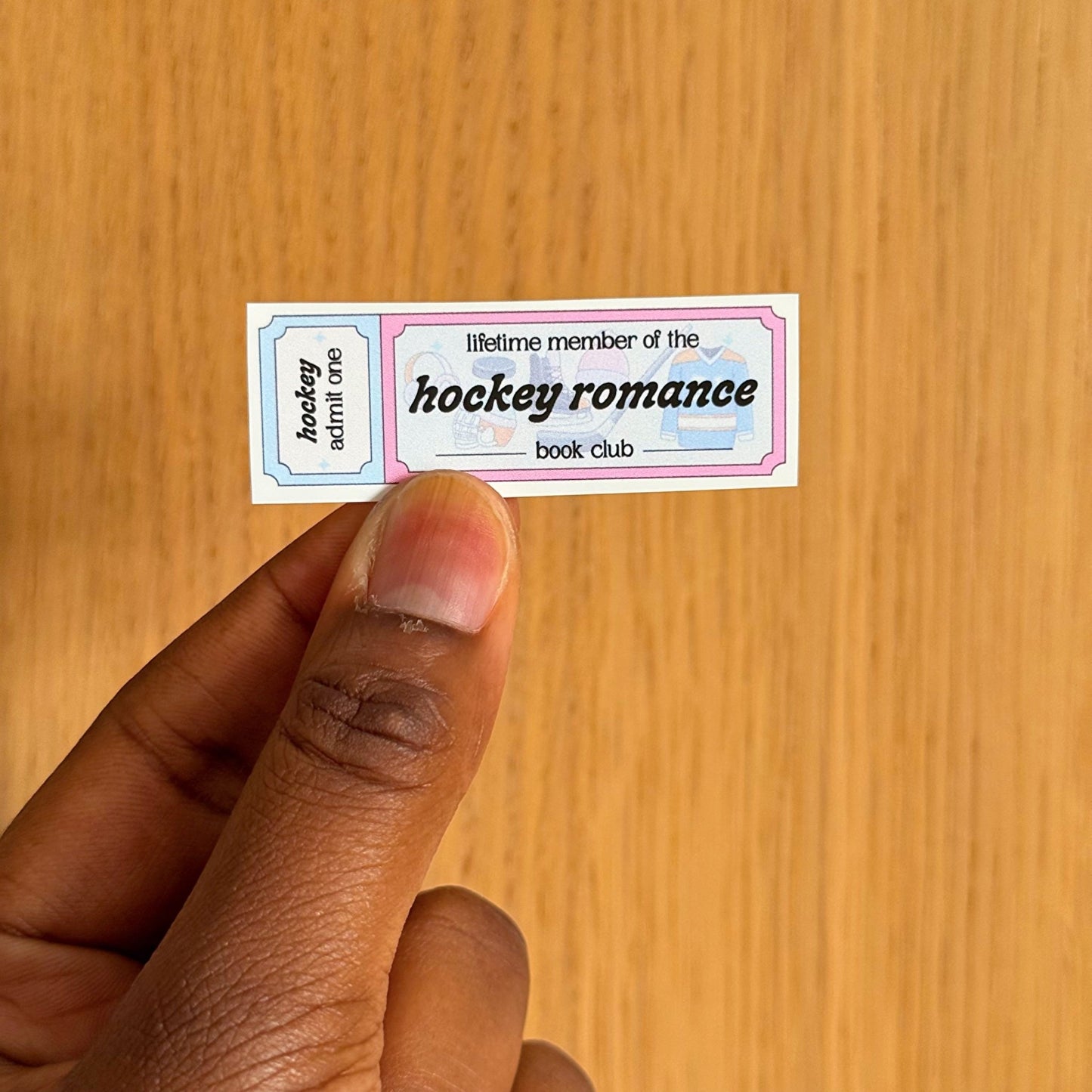 Hockey Romance Book Club Sticker - Coquette Cloud Co