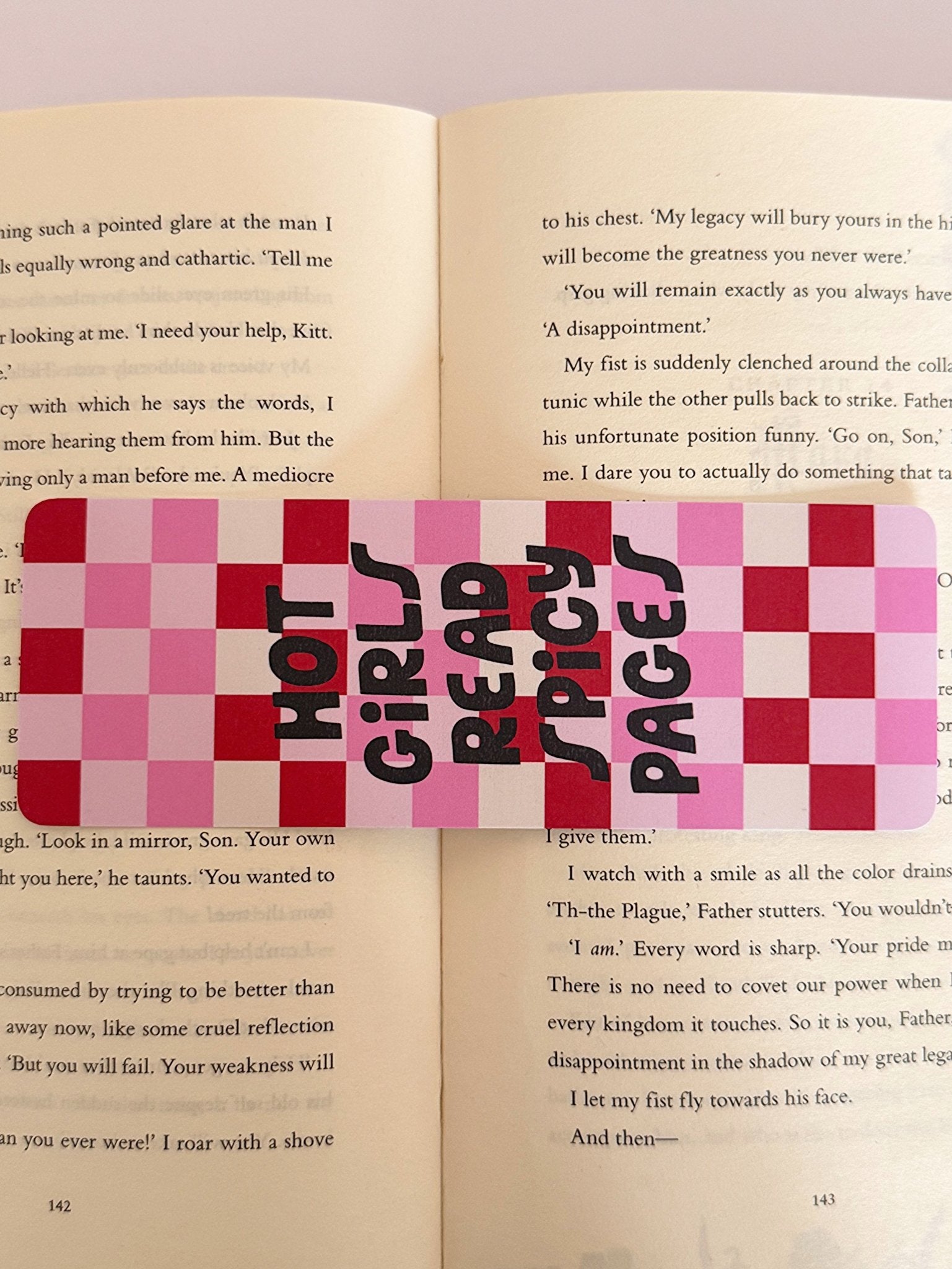 Hot Girls Read Spicy Pages Bookmark - Coquette Cloud Co