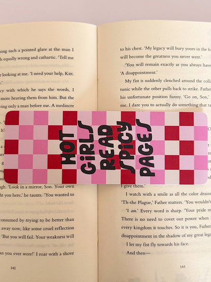 Hot Girls Read Spicy Pages Bookmark - Coquette Cloud Co