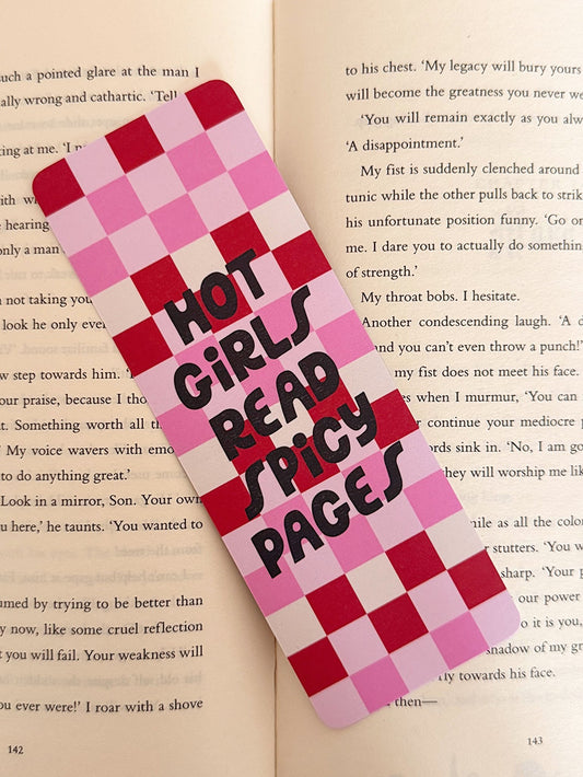 Hot Girls Read Spicy Pages Bookmark - Coquette Cloud Co