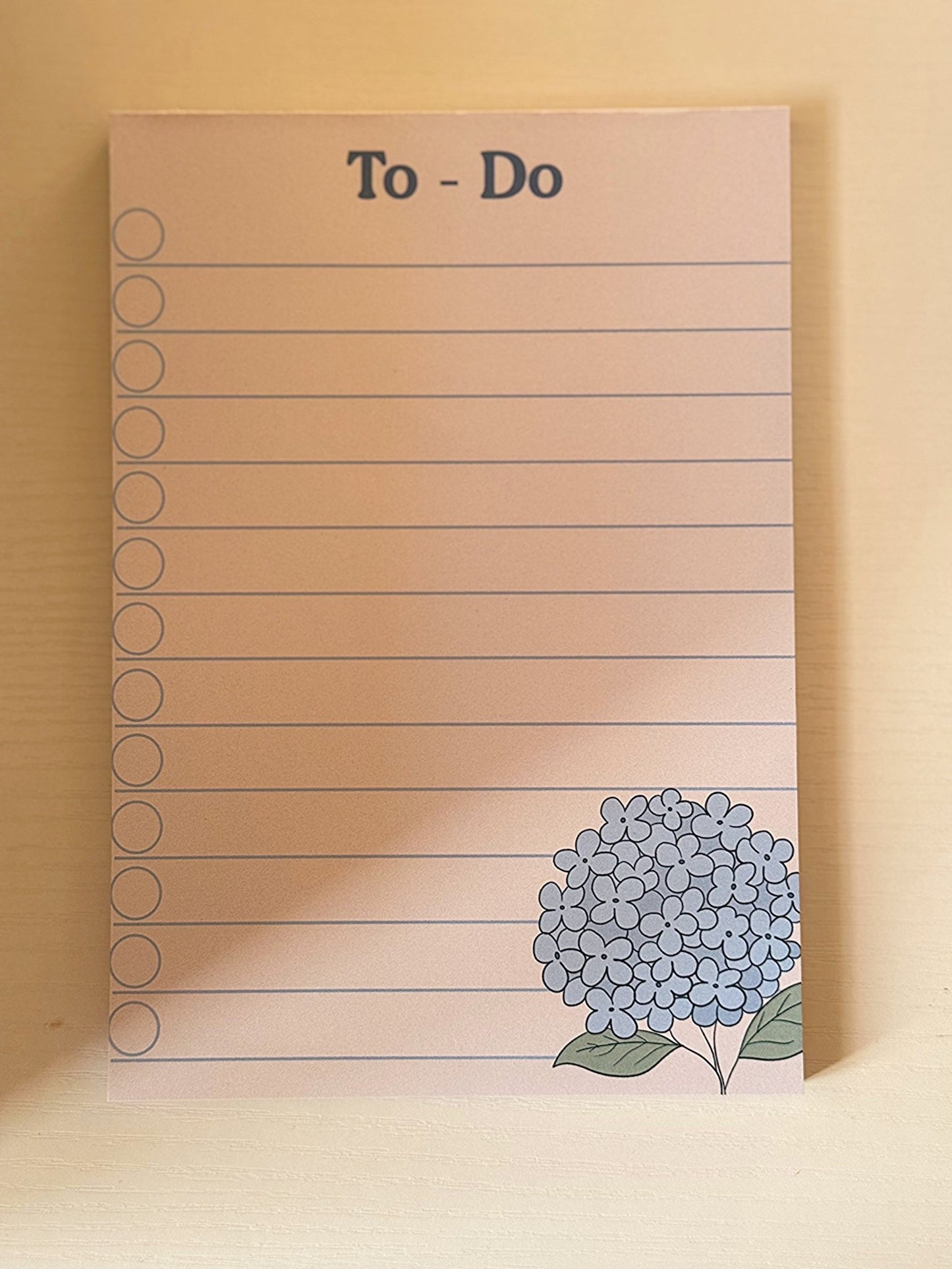 Hydrangea To Do List Notepad - Coquette Cloud Co