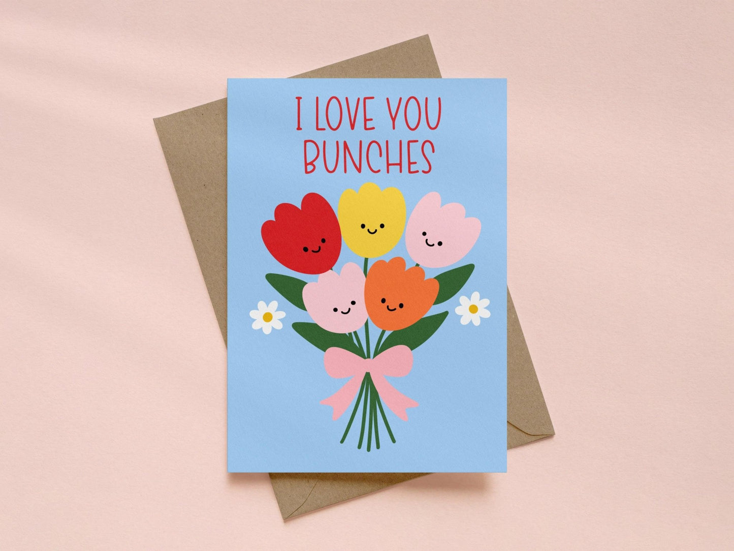 I Love You Bunches Card - Coquette Cloud Co