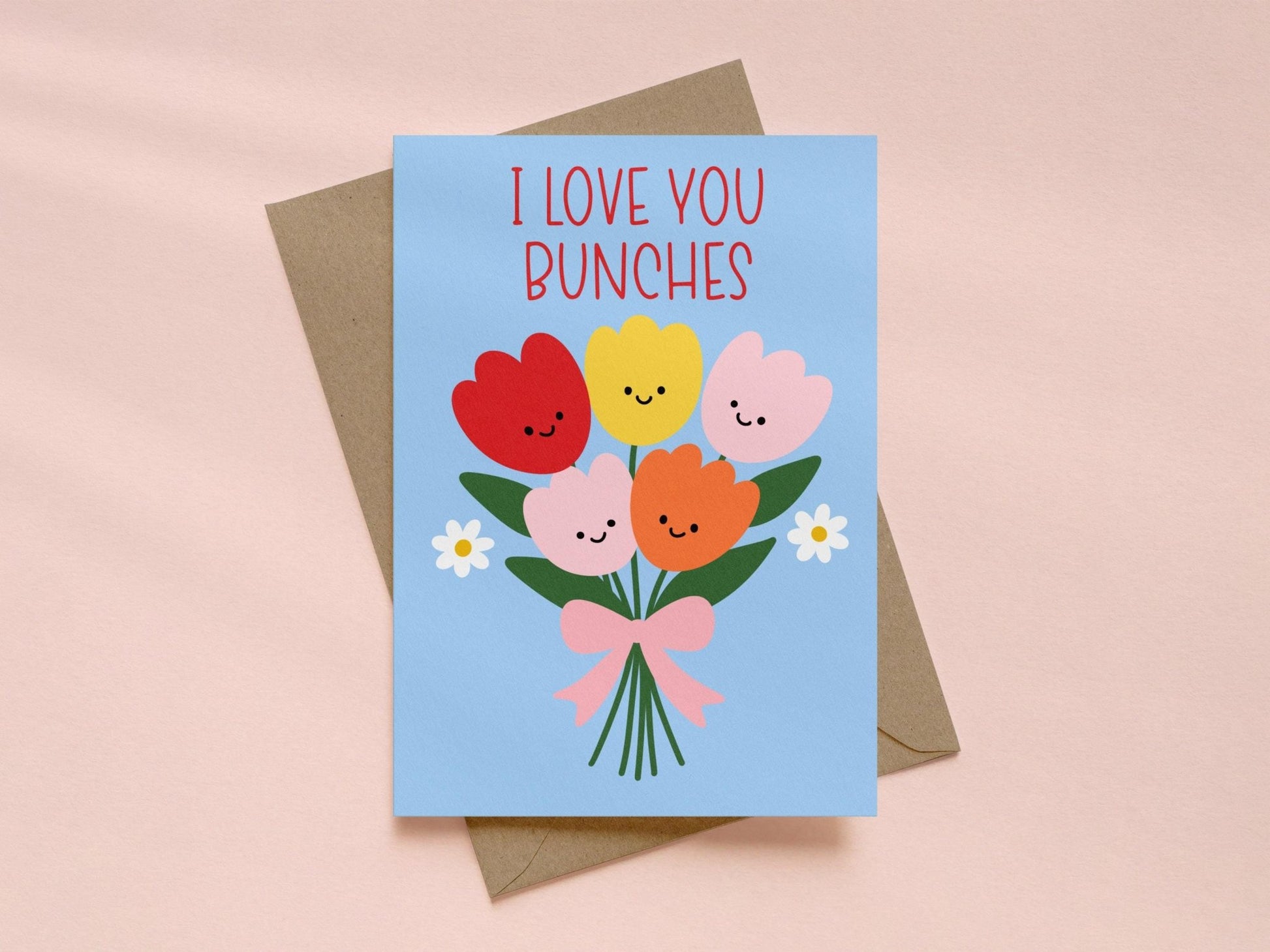 I Love You Bunches Card - Coquette Cloud Co
