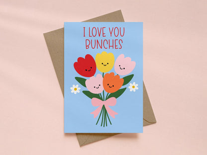 I Love You Bunches Card - Coquette Cloud Co