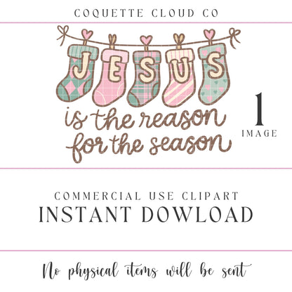Jesus is the reason digital clip art commercial use, 1 item
