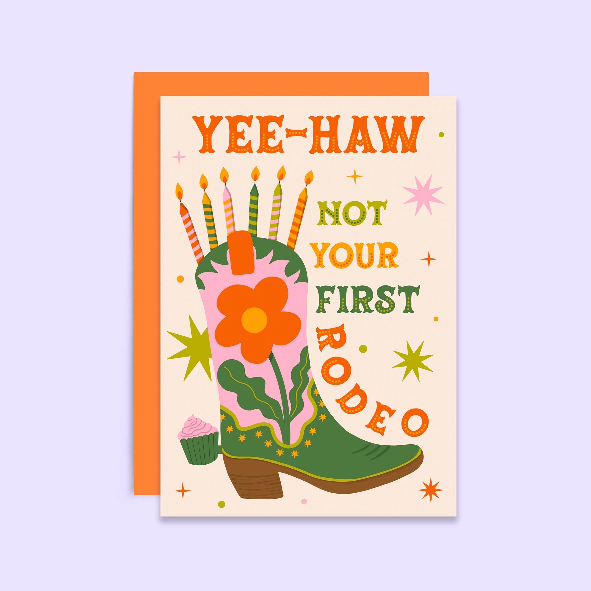 Yee-Haw Not Your First Rodeo Birthday Card A6, Funny Western Birthday Card, Cowboy Boot Birthday Card