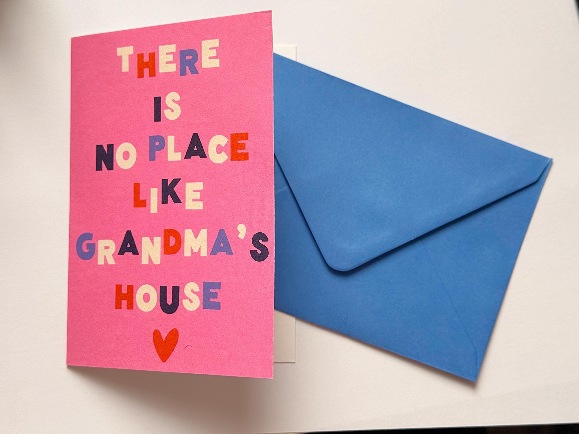 There Is No Place Like Grandma’s House Card A6, Grandma Greeting Card, Grandmother Gift Card