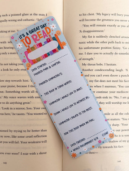 It’s A Great Day To Read Bookmark - Coquette Cloud Co