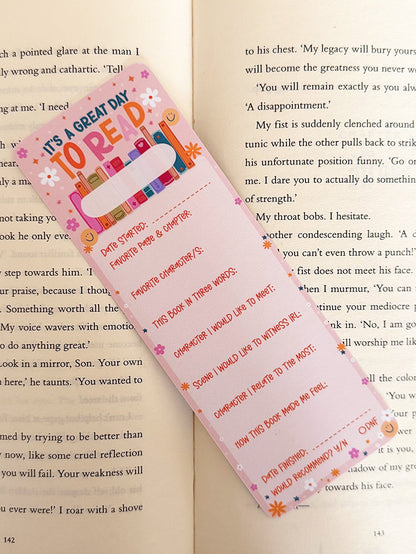 It’s A Great Day To Read Bookmark - Coquette Cloud Co