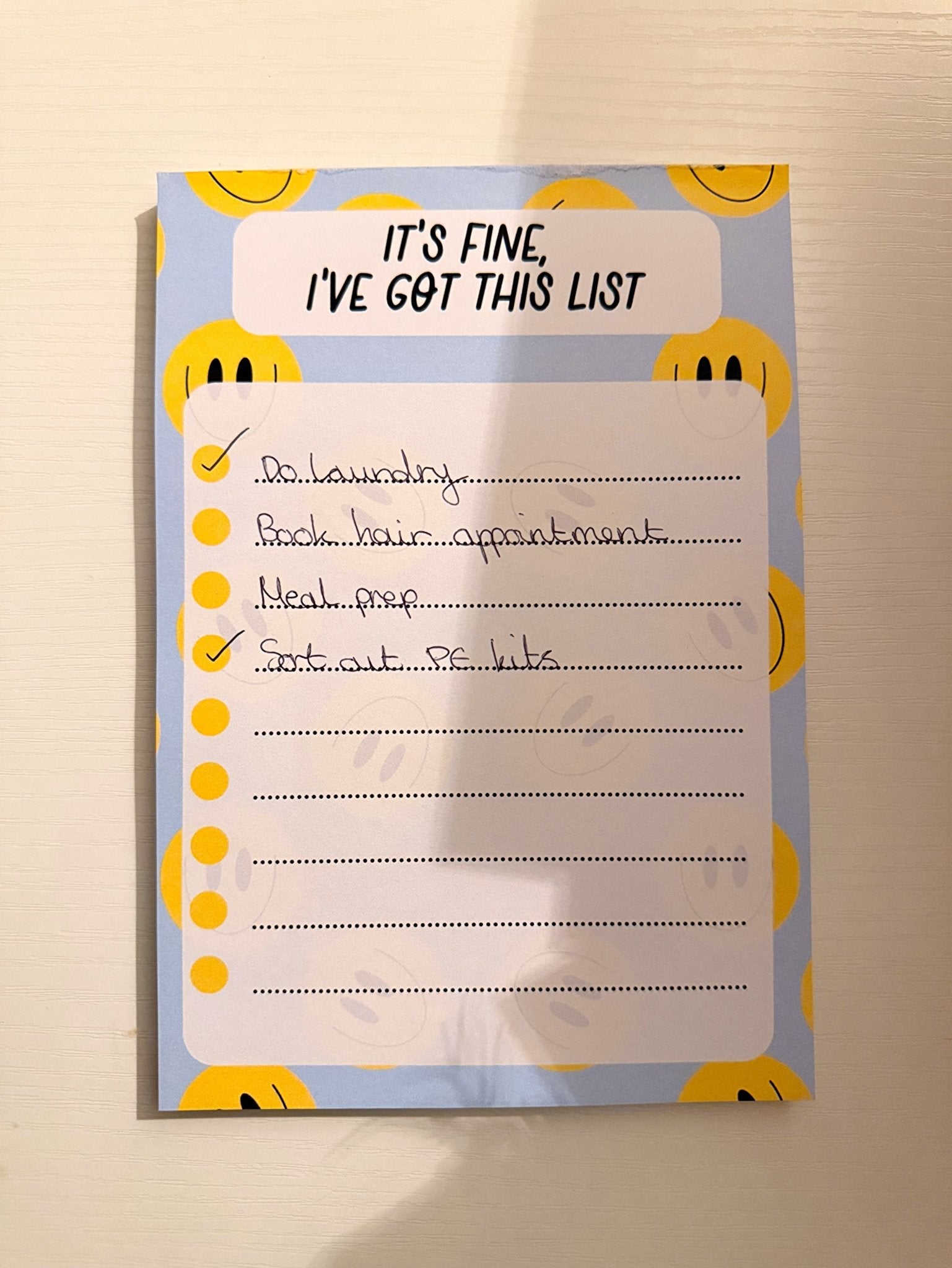 It’s Fine, I’ve Got This List A5 Notepad - Coquette Cloud Co