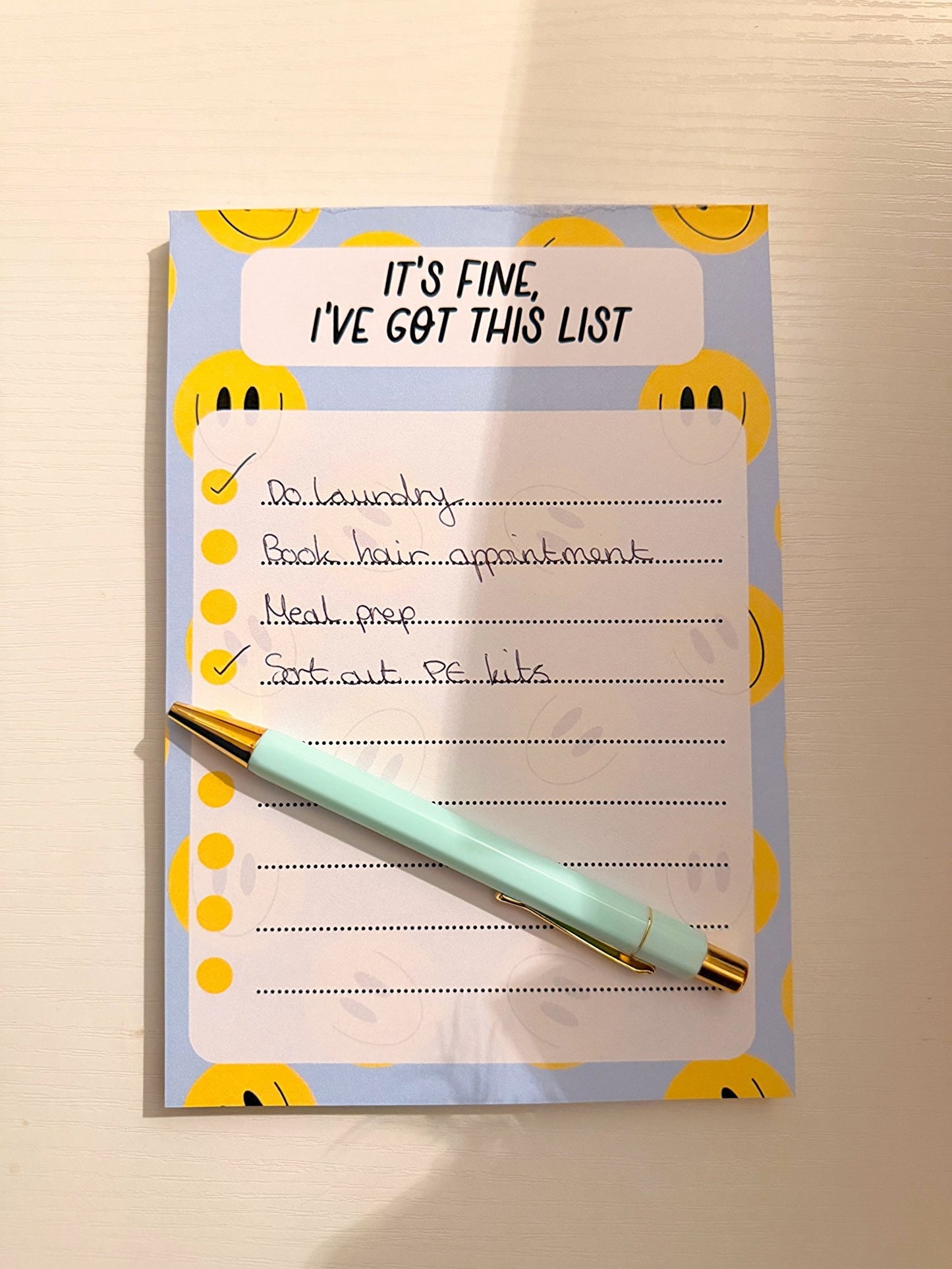 It’s Fine, I’ve Got This List A5 Notepad - Coquette Cloud Co