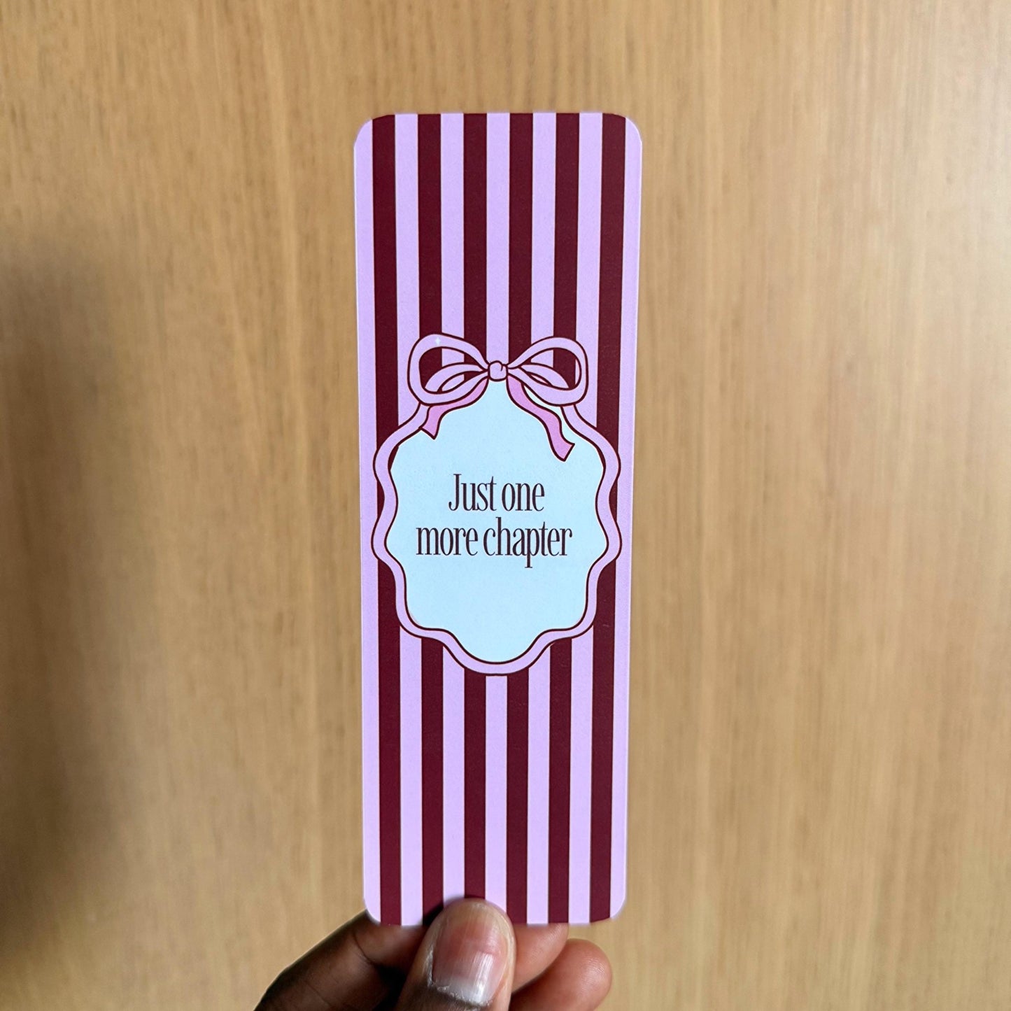 Just One More Chapter Bookmark - Coquette Cloud Co