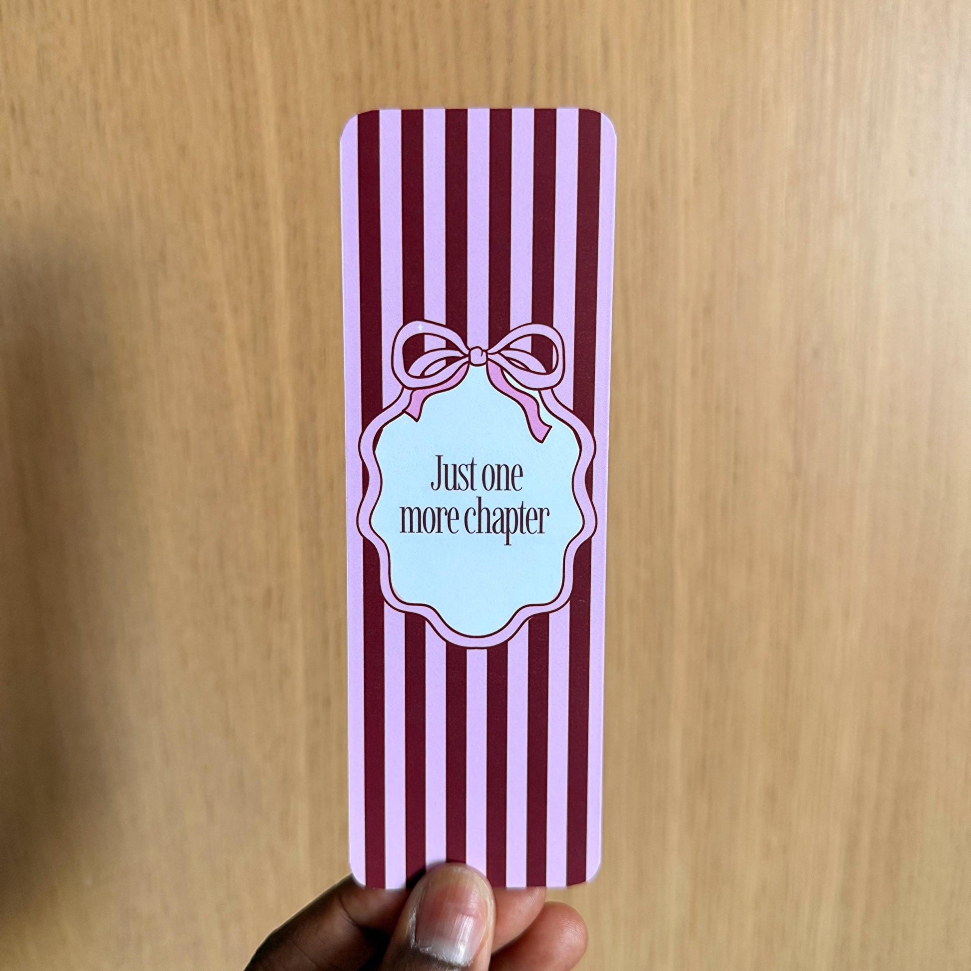 Just One More Chapter Bookmark - Coquette Cloud Co