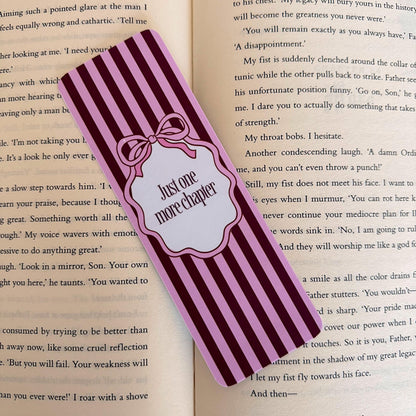 Just One More Chapter Bookmark - Coquette Cloud Co
