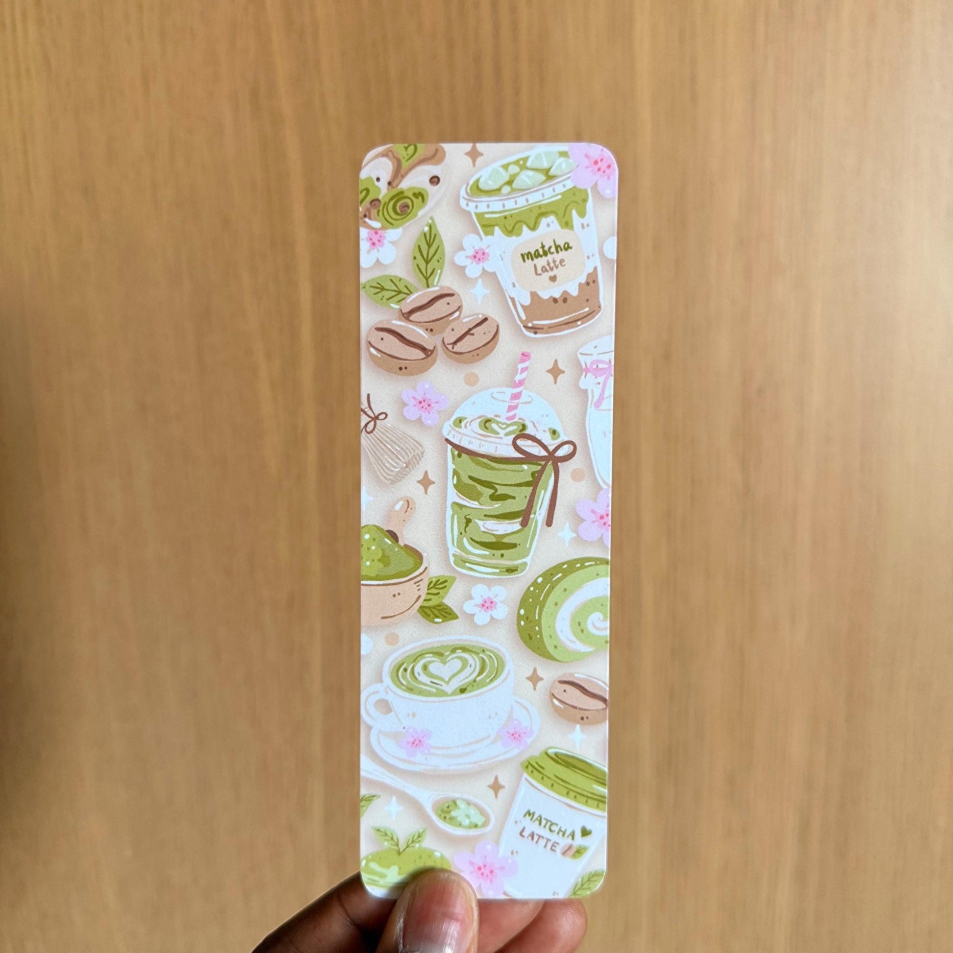 Matcha Latte Bookmark - Coquette Cloud Co