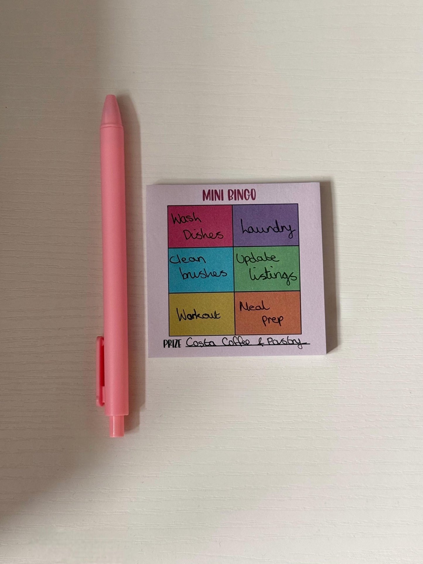 Mini Bingo Sticky Notes - Coquette Cloud Co