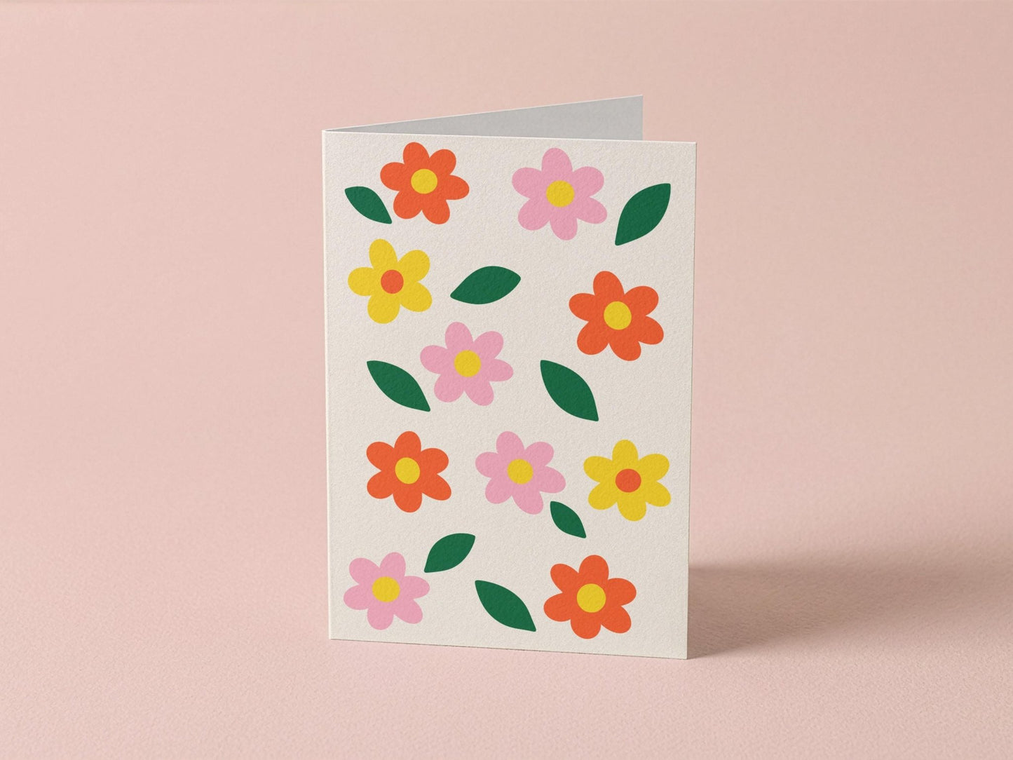 Minimalist Floral Simple Flower Greeting Card - Coquette Cloud Co