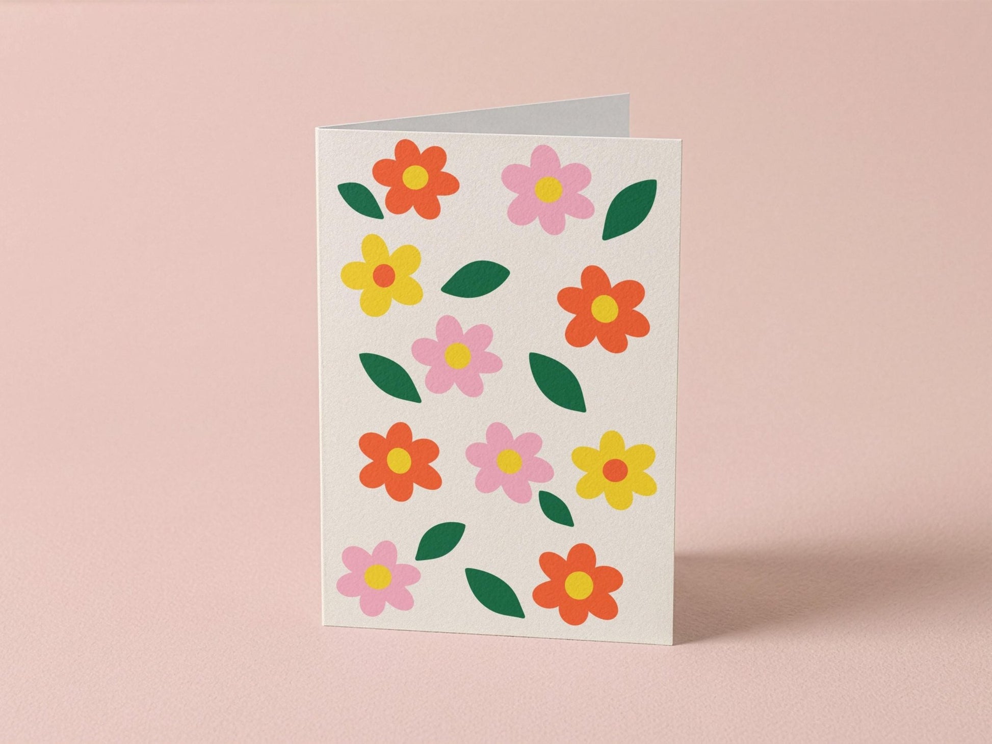 Minimalist Floral Simple Flower Greeting Card - Coquette Cloud Co