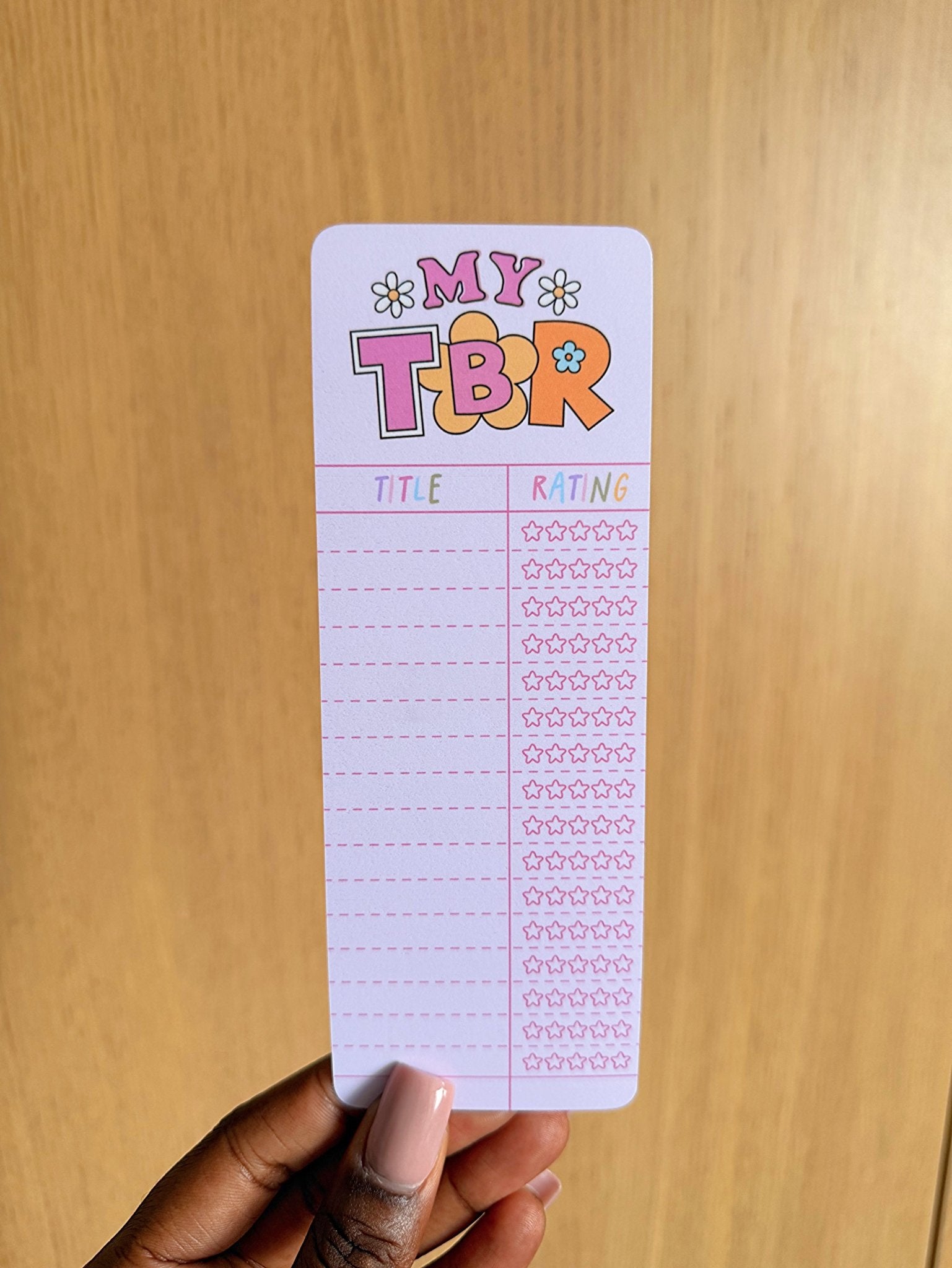 My TBR Bookmark - Coquette Cloud Co
