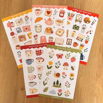 Nature Sticker Sheet - Coquette Cloud Co