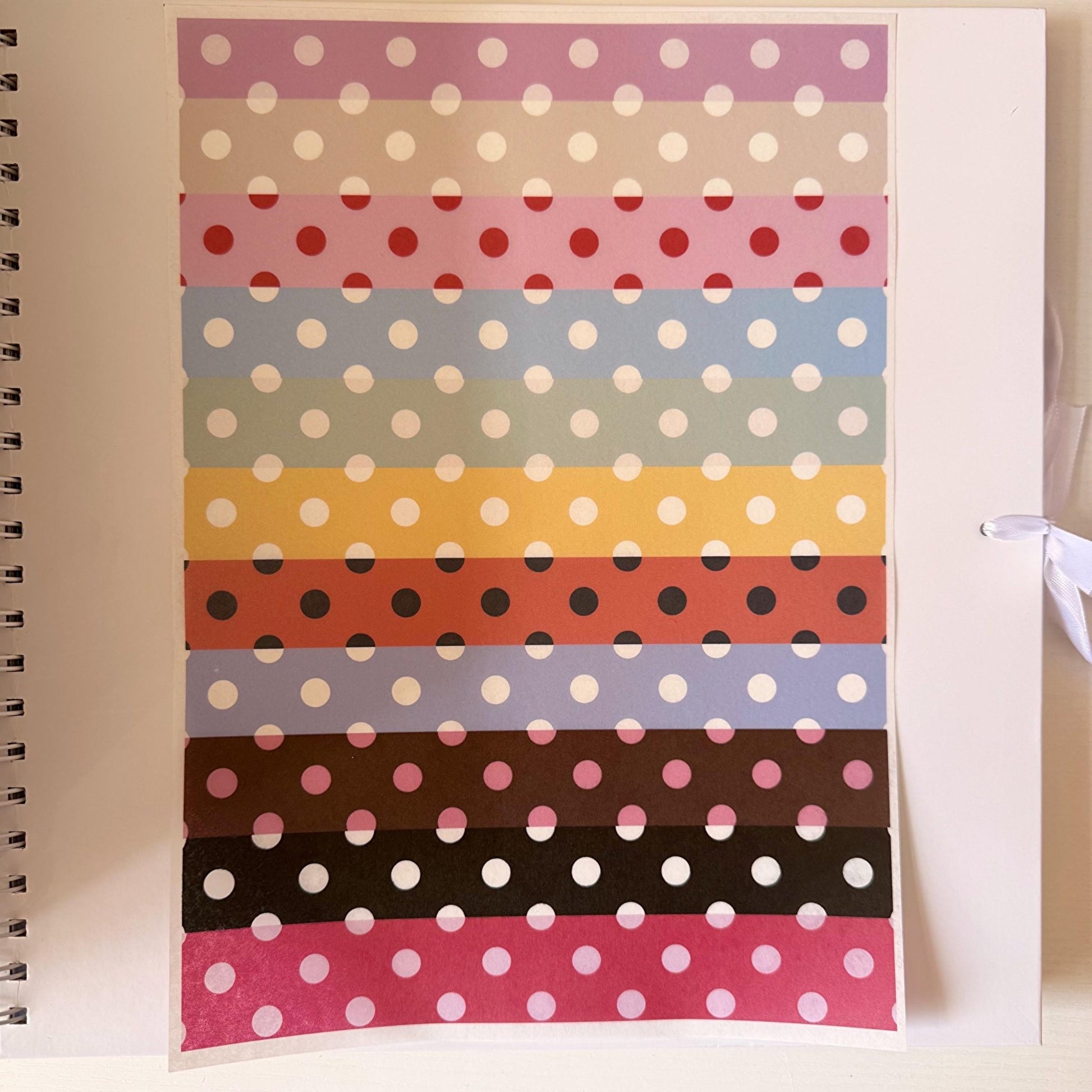 Pastel Polka Dot Washi Sticker Sheet - Coquette Cloud Co