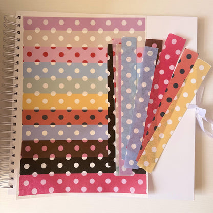 Pastel Polka Dot Washi Sticker Sheet - Coquette Cloud Co