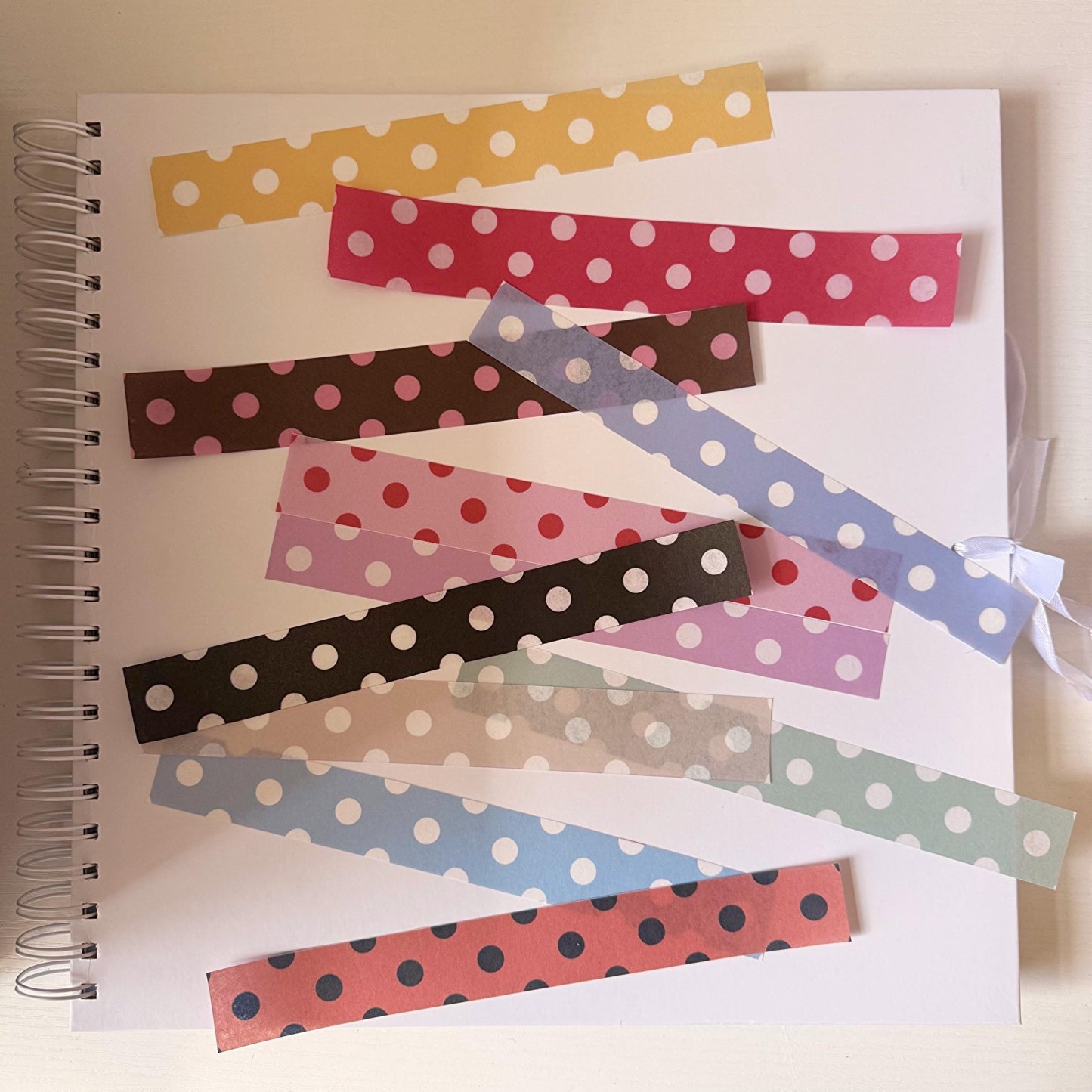 Pastel Polka Dot Washi Sticker Sheet - Coquette Cloud Co