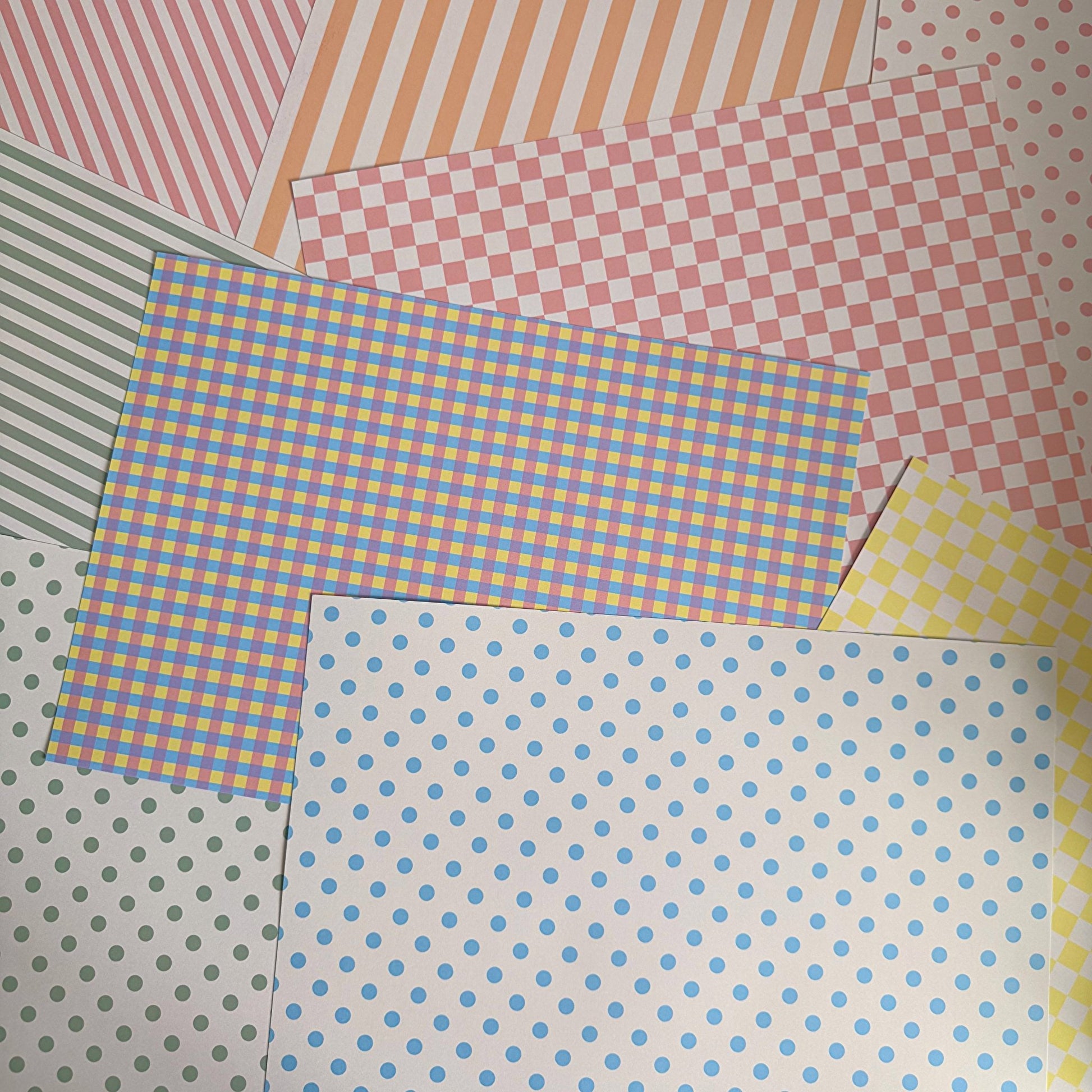 Pastel Scrapbook Paper Set A4 - Coquette Cloud Co