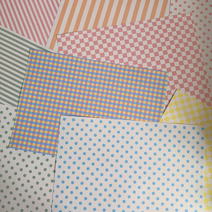 Pastel Scrapbook Paper Set A4 - Coquette Cloud Co