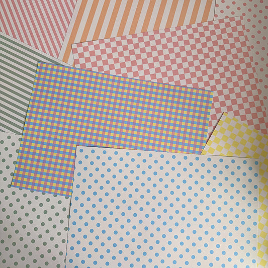 Pastel Scrapbook Paper Set A4 - Coquette Cloud Co