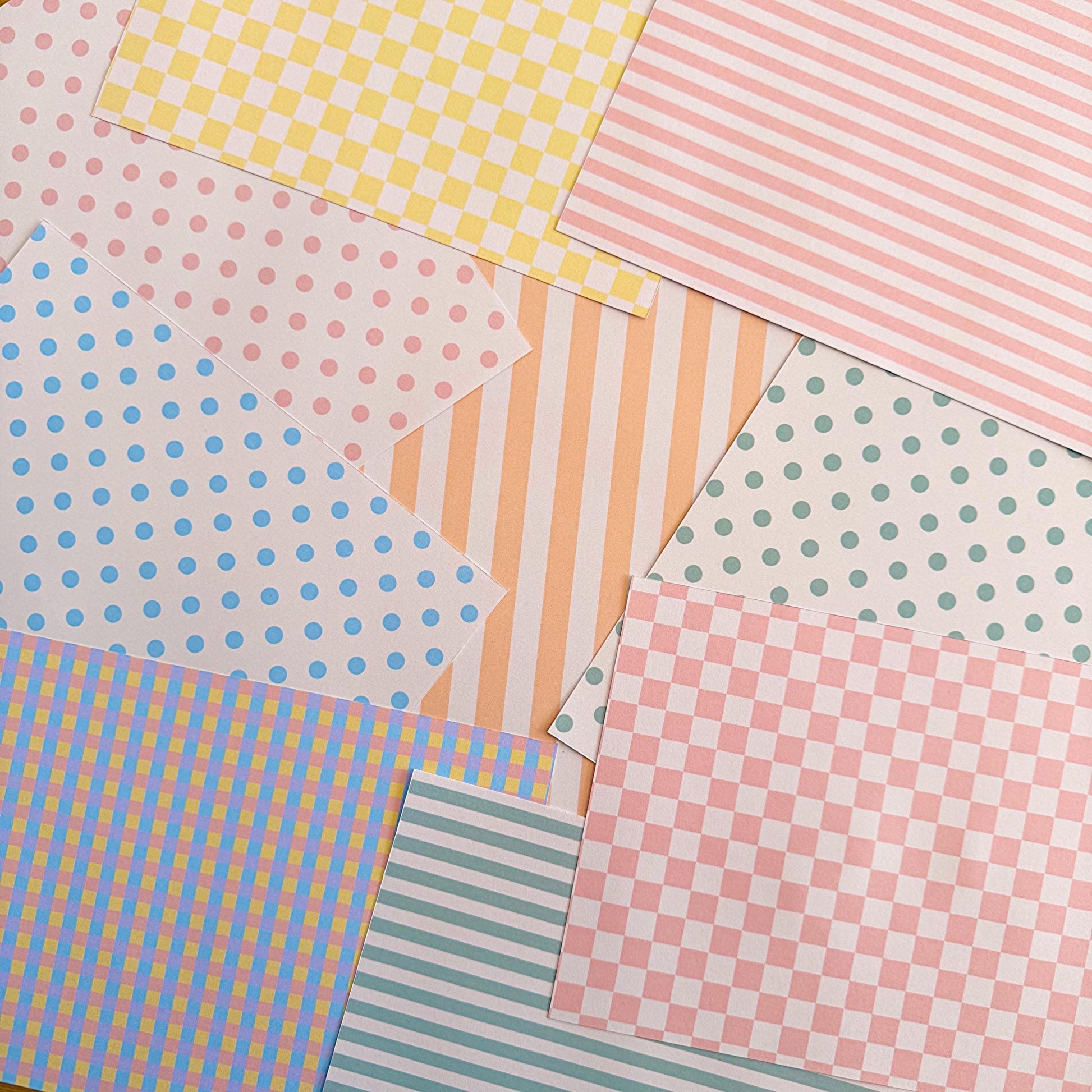 Pastel Scrapbook Paper Set A5 - Coquette Cloud Co