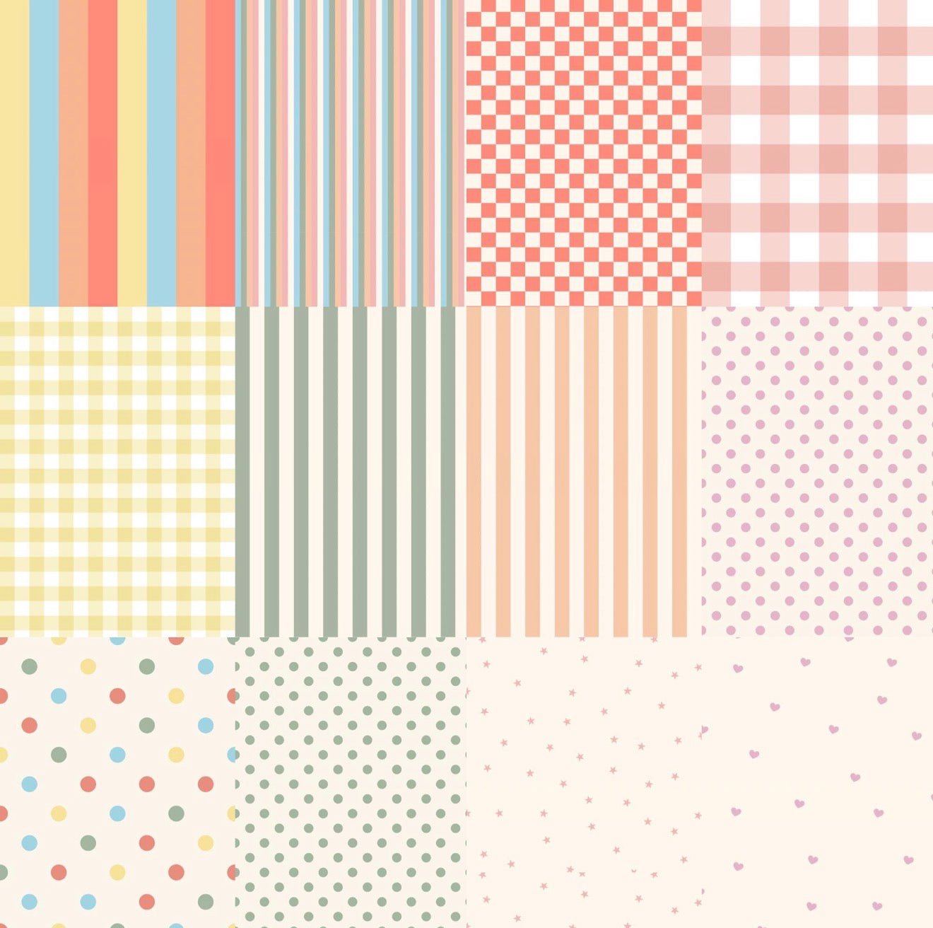 Patterned Scrapbook Paper Booklet A5 - Coquette Cloud Co