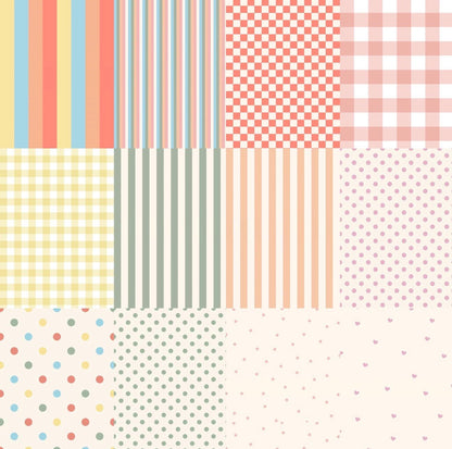 Patterned Scrapbook Paper Booklet A5 - Coquette Cloud Co