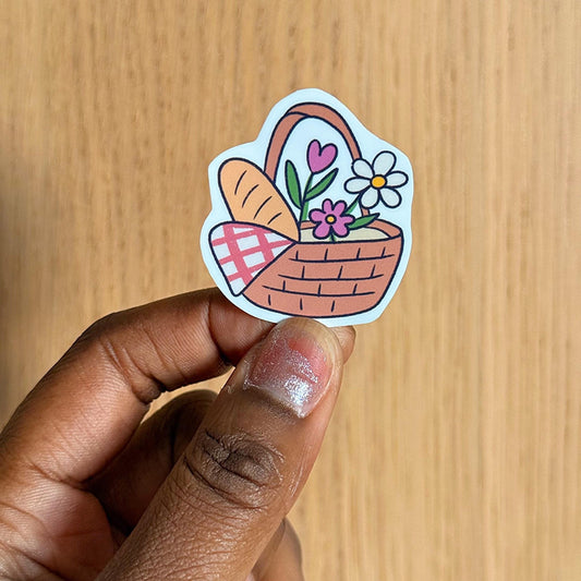 Picnic Basket Sticker - Coquette Cloud Co
