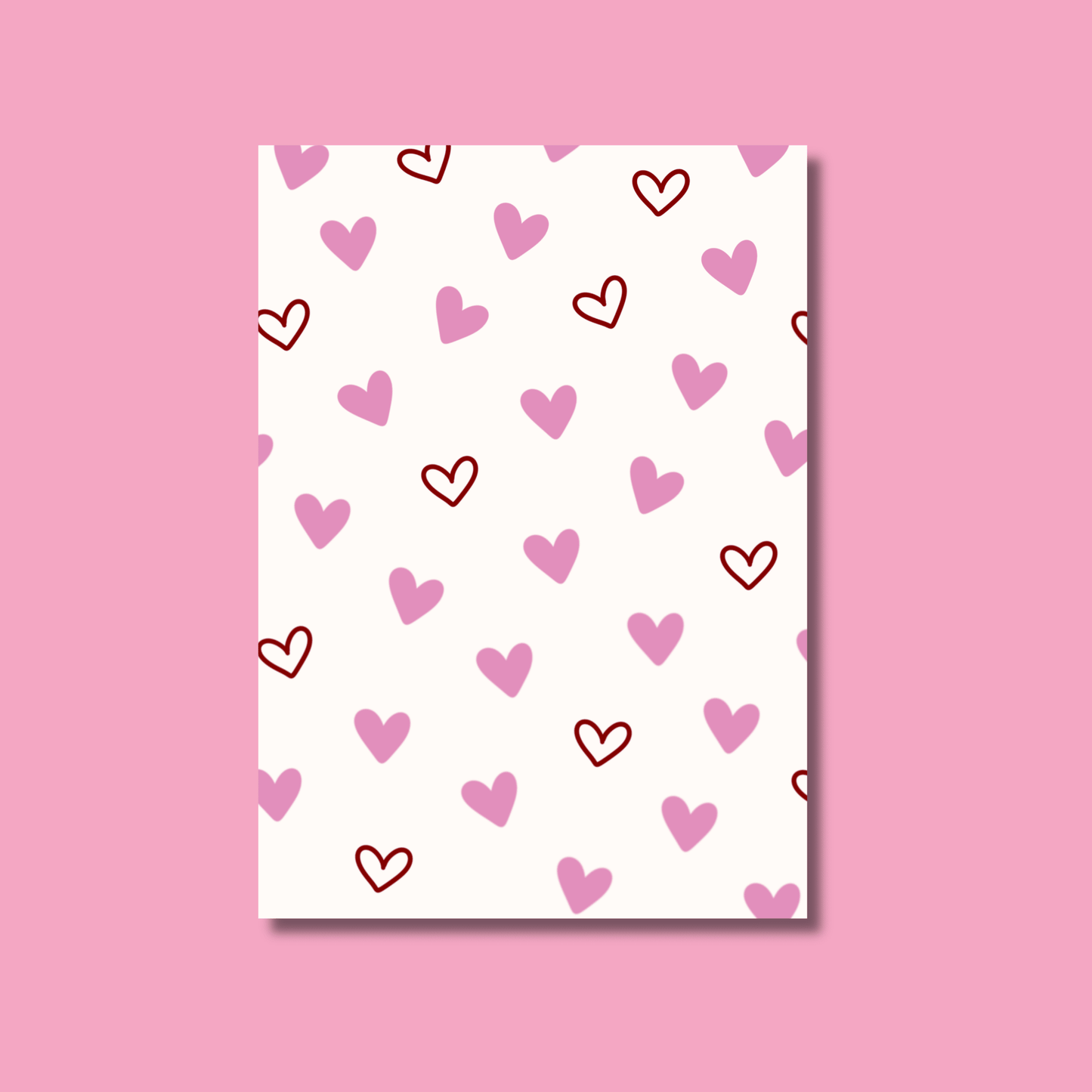 Pink Burgundy Scrapbook Paper Pack A5 - Coquette Cloud Co