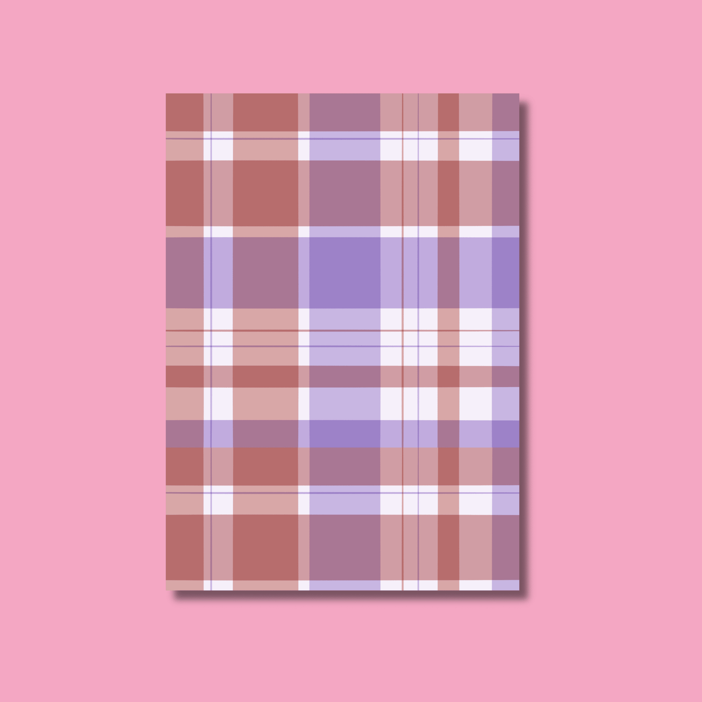 Plaid Scrapbook Paper Pack A5 - Coquette Cloud Co