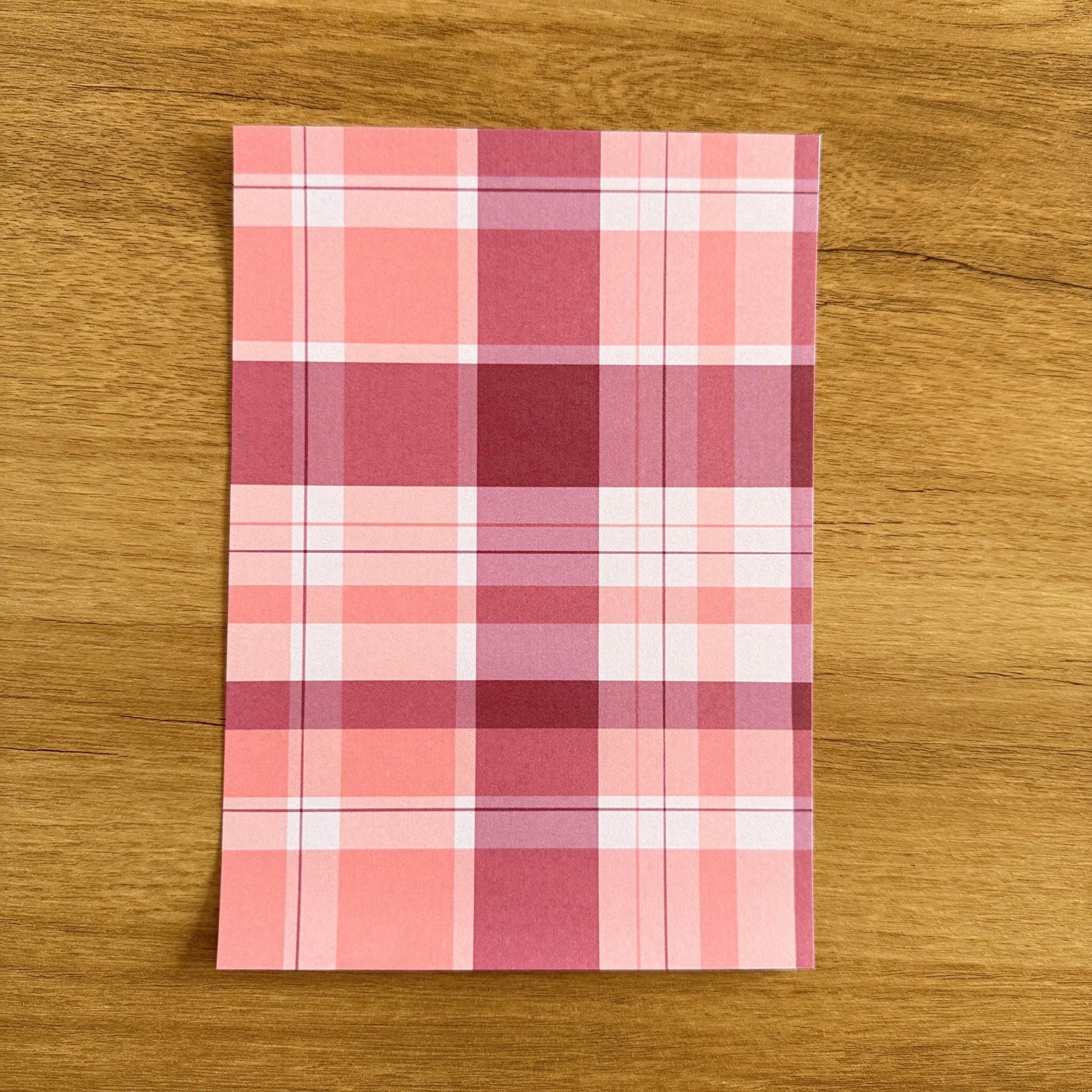 Plaid Scrapbook Paper Pack A5 - Coquette Cloud Co