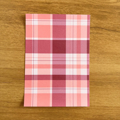 Plaid Scrapbook Paper Pack A5 - Coquette Cloud Co