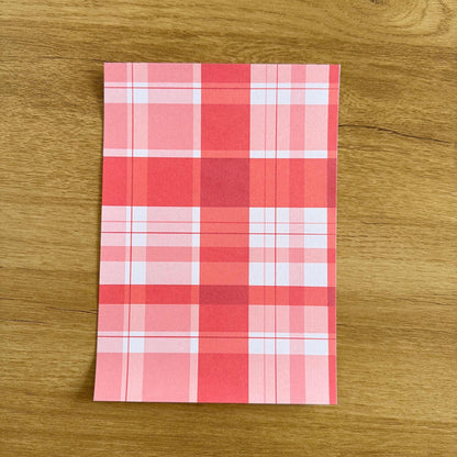 Plaid Scrapbook Paper Pack A5 - Coquette Cloud Co