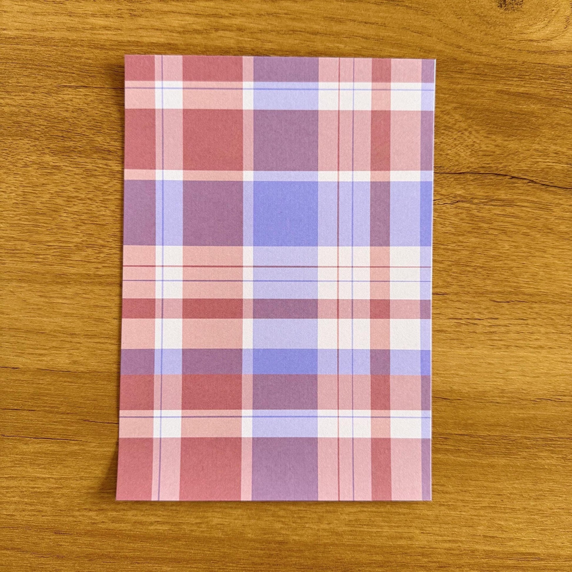 Plaid Scrapbook Paper Pack A5 - Coquette Cloud Co