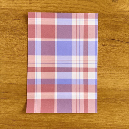 Plaid Scrapbook Paper Pack A5 - Coquette Cloud Co