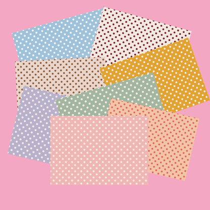 Polka Dot Scrapbook Paper Pack A4 - Coquette Cloud Co