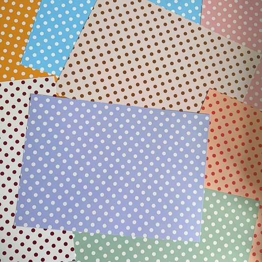 Polka Dot Scrapbook Paper Pack A4 - Coquette Cloud Co